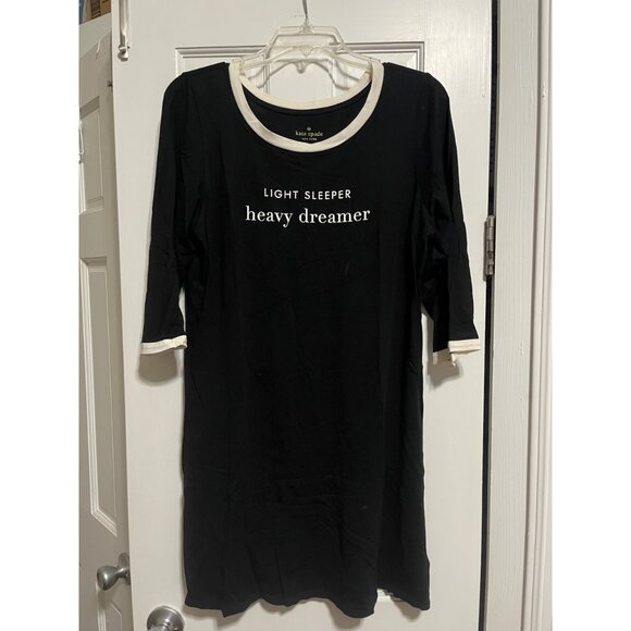 Kate Spade "Light Sleeper, Heavy Dreamer" 3/4 Sleeve Nightgown - Picture 4 of 6